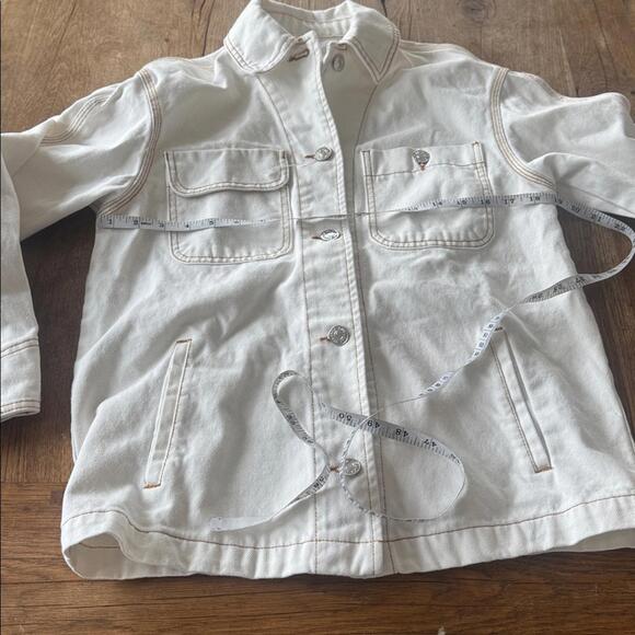 Bershka Cream Denim Jacket - Picture 4 of 6